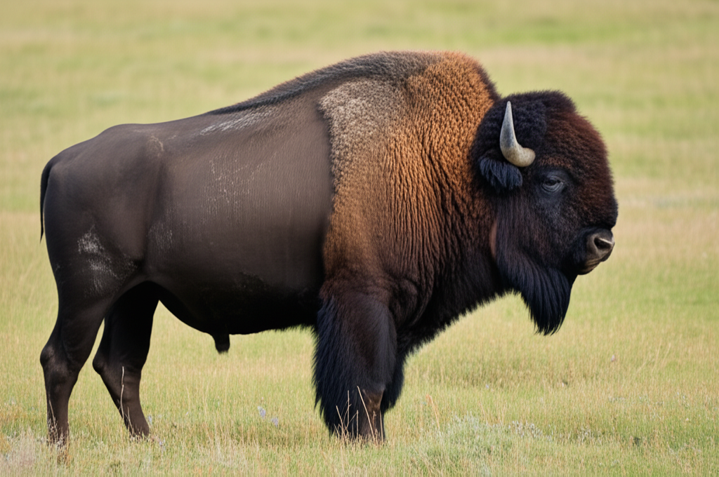 Cara Membuat Gambar Bison di padang rumput Amerika menggunakan AI (Stable Diffusion) berikut Contoh Prompt
