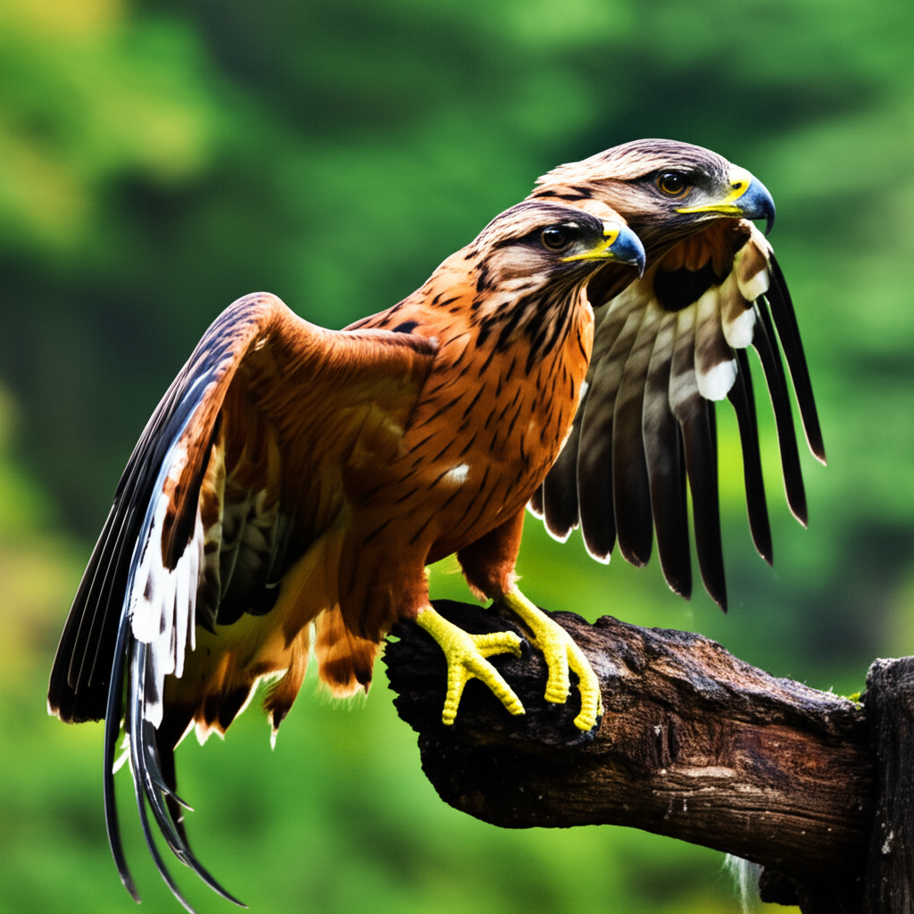 Cara Membuat Gambar Burung Rajawali hinggap di batu menggunakan AI (MidJourney) berikut Contoh Prompt